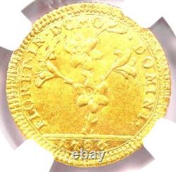 1786 Italy Papal States Gold Pius VI Gold 30 Paoli Doppa NGC MS61 (BU UNC)