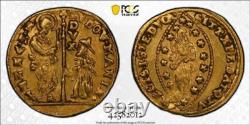 1789-1797 Gold Coin Venice Italy Zecchino or Ducat Lodovico Manin Fr 1445 AU58