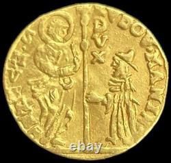 1789-1797 Gold Ducat Zecchino Venice Italy Last Doge Ludovico Manin Coin