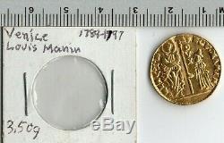1789 1797 Venice Italy Ludovico Manin Old Gold Ducat Coin