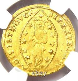1789-97 Italy Venice Gold Zecchino 1Z. Certified NGC AU53 Rare Coin