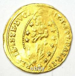 1789-97 Italy Venice Manin Gold Zecchino 1Z Choice AU / UNC MS Rare Coin