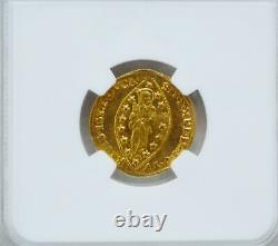 1789-97 Italy Zecchino Ducat Venice Ludovico Manin Gold NGC MS64 RARE High Grade