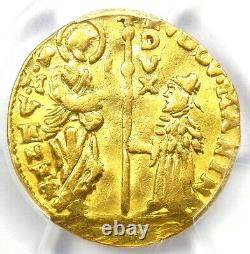 1789 Italy Manin Gold Zecchino Ducat Christ Coin Certified PCGS AU Detail