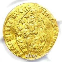 1789 Italy Manin Gold Zecchino Ducat Christ Coin Certified PCGS AU Detail