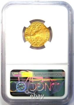 1789 Italy Manin Gold Zecchino Ducat Christ Coin. NGC Uncirculated Detail UNC MS