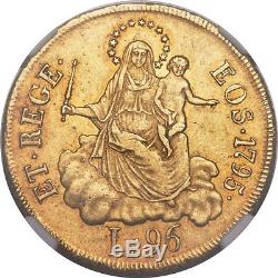 1795 Gold 96 Lire Italy Genoa, Very Rare, Ngc Xf-45