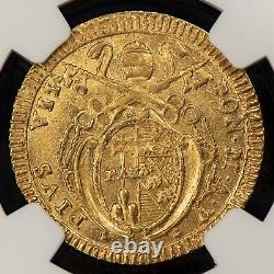 (1804) V Italy Doppia Gold Papal States Pius VII. 1612 AGW NGC MS 62 G2950