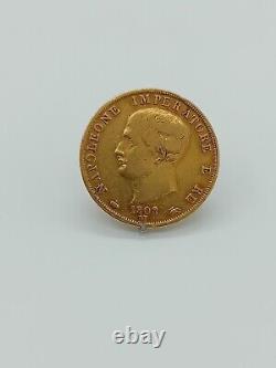 1808 40 Lire Italy Napoleon Gold Coin, Rare