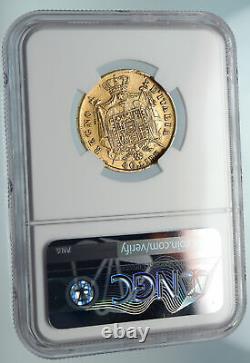 1810/09 ITALY Italian KINGDOM of NAPOLEON BONAPARTE Gold 40 Lire Coin NGC i84257