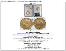 1810/09 ITALY Italian KINGDOM of NAPOLEON BONAPARTE Gold 40 Lire Coin NGC i84257