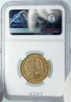 1815 ITALY Parma Duchess MARIA LOUISE NAPOLEON Wife Gold 40 Lire Coin NGC i88860