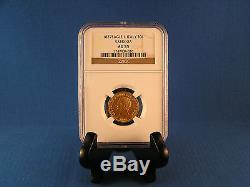 1827 L Italy Gold 20 Lire Coin Sardinia N. G. C. Graded AU 55 Carlo Felice Ruler