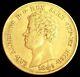 1845 Gold Sardinia Italian States 20 Lire Carlo Alberto Coin