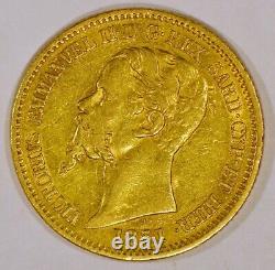 1851 Italy-Sardinia 20 Lire Gold Coin with Vittorio Emanuele II