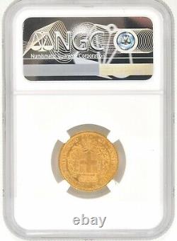 1852 Eagle B Italy 20 Lire AU55 Gold Coin KM#146.1 Sardinia Vittorio Emanuele ii