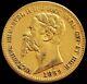 1859 P Gold Sardinia Italy 20 Lire Vittorio Emanuele II Coin Xf -genoa Mint