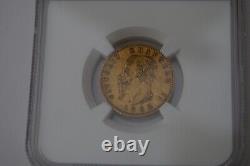 1862-T BN Italy 20 Lire Gold (. 900) Coin NGC Certified AU-55 Price is Per Coin