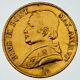 1862-X Italian Papal States 1 Scudo Gold Coin VF NET Condition KM #1361