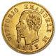 1863-1865 Italy Gold 10 Lire Vittorio Emanuele II Avg Circ SKU #71357
