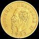 1863 T Bn Gold Italy 10 Lire Vittorio Emanuele II Coin Xf Condition