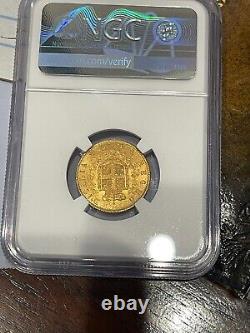 1865 Italy Victor Emmanuel II Gold 20 Lire NGC MS61, own a piece of history