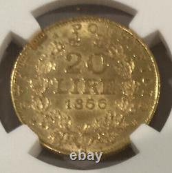 1866 Papal States 20 Lire Reeded Edge Coin! Superb Italian Gold! Low Sale Price