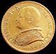 1867 R Gold Italy Papal States 20 Lire Pio IX Greatest Bishop Coin Rome Mint