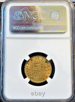 1873M BN Italy Gold 20 Lire NGC AU58 POP 32/116 FREE Ship