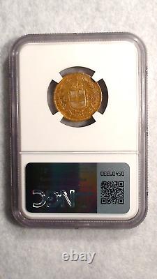 1882R ITALY NGC AU58 TWENTY LIRA GOLD G20L Coin PRICED TO SELL