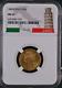 1882R Italy Gold 20 Lire NGC MS63 FREE Shipping