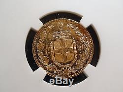 1882R Italy Twenty Lire Gold NGC MS61 20L GOLD COIN PRICED TO SELL NOW