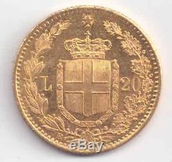 1882.1867 Troy oz Pure Gold Italy 20 Lira Coin