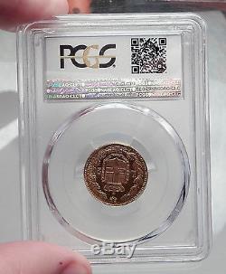 1882 Italian UMBERTO I 20 Lire Gold Coin Rome Italy PCGS Certified MS 62 i61381