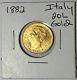 1882 Italy Gold 20 Lira UNC