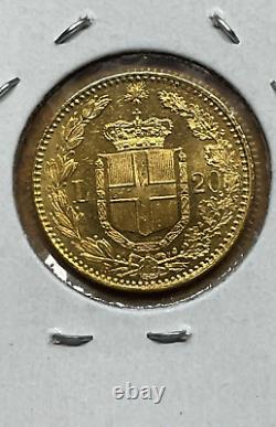 1882 R ITALY 20 LIRE Gold Coin 6.4g 0.1867 troy ounce HIGH GRADE Others listed