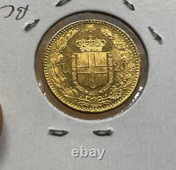 1882 R ITALY 20 LIRE Gold Coin 6.4g 0.1867 troy ounce HIGH GRADE Others listed