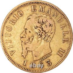 #188306 Coin, Italy, Vittorio Emanuele II, 10 Lire, 1863, Torino, VF, G