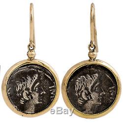1884 Collection Appia 18k Gold Antique Ottaviano Coins Earrings 188504SYER1S