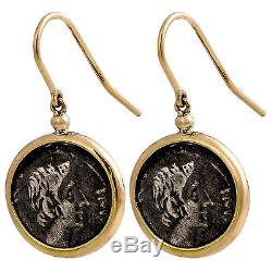 1884 Collection Appia 18k Gold Antique Ottaviano Coins Earrings 188504SYER1S