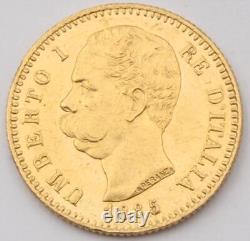 1885 R Italy 20 Lire gold coin Choice Uncirculated