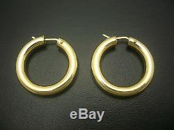 18k Gold Roberto Coin Hoop Earrings 5.77 Grams Not Scrap