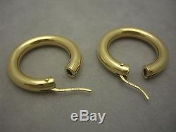 18k Gold Roberto Coin Hoop Earrings 5.77 Grams Not Scrap