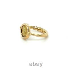 18K Gold Bvlgari Monete Ancient Coin Gold Ring Macedonian King Philip II