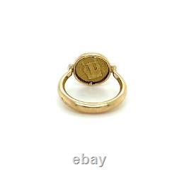 18K Gold Bvlgari Monete Ancient Coin Gold Ring Macedonian King Philip II