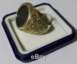 18K Gold Ring Ancient Coin Constantine II 337-340 made in Italy SACCARDI