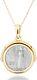 18K Gold over Sterling Silver Reversible Flip 100 Lira Coin PendantMade in Italy