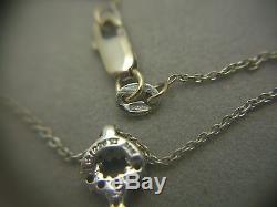 18k White Gold Roberto Coin Tiny Treasures Diamond Key Pendant Necklace