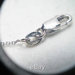 18K White Gold Cable Chain Adjustable 16 or 18 1.67 Grams 1226 VI ROBERTO COIN