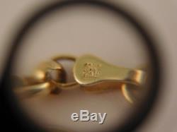 18k Yellow Gold Coin Charm Bracelet Milor Italy Gift Box 750 Italian
